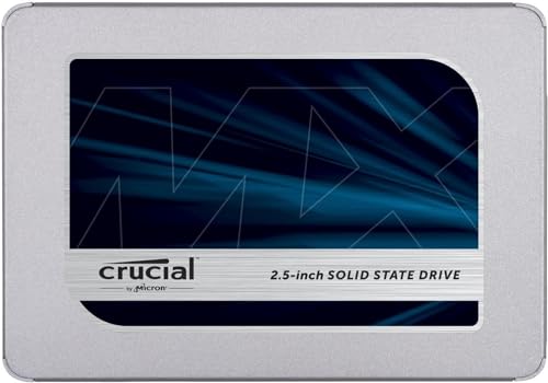 Crucial MX500 4TB 3D NAND SATA 2,5 Zoll Interne SSD, Bis zu 560 MB/s - CT4000MX500SSD1 von Crucial
