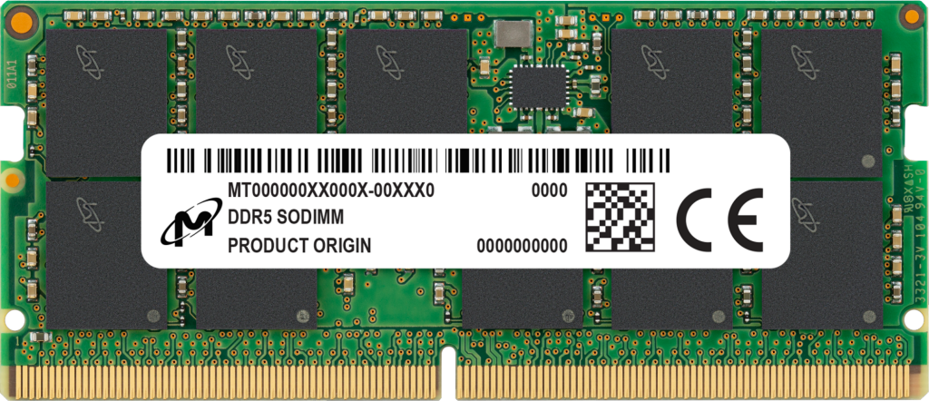 Crucial Micron DDR5 ECC SODIMM 32GB 2Rx8 4800 (MTC20C2085S1TC48BR) von Crucial