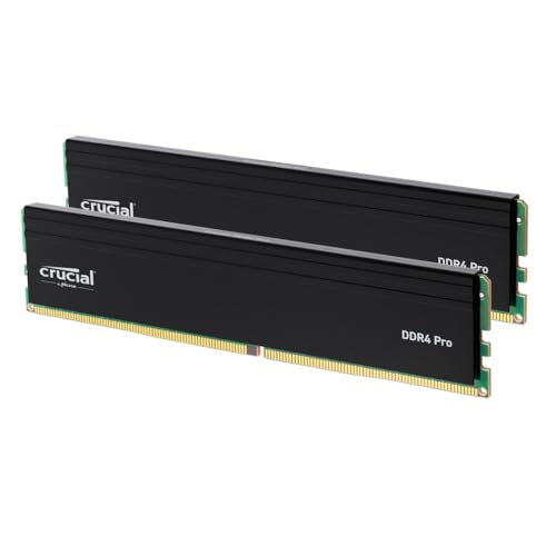 Crucial Pro DDR4 RAM 32GB Kit (2x16GB) 3200MHz, Intel XMP 2.0, PC Computer Arbeitsspeicher - CP2K16G4DFRA32A von Crucial