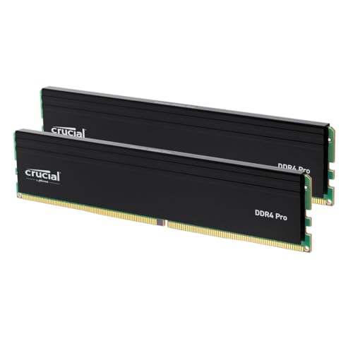 Crucial Pro DDR4 RAM 64GB Kit (2x32GB) 3200MHz, Intel XMP 2.0, PC Computer Arbeitsspeicher 64GB DDR4 - CP2K32G4DFRA32A von Crucial