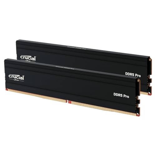 Crucial Pro DDR5 RAM 32GB Kit (2x16GB) 5600MHz, Intel XMP 3.0, PC Computer Arbeitsspeicher - CP2K16G56C46U5 von Crucial
