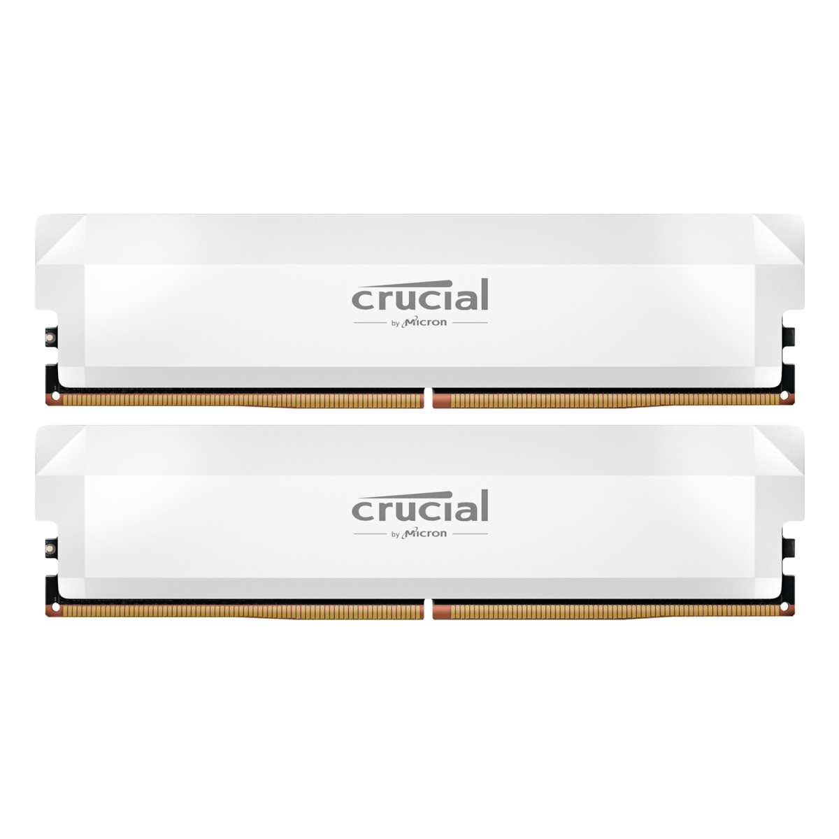Crucial Pro OC Weiß 32GB Kit (2x16GB) DDR5-6400 CL38 UDIMM Gaming-Arbeitsspeicher - Unterstützt Intel XMP 3.0 und AMD EXPO von Crucial
