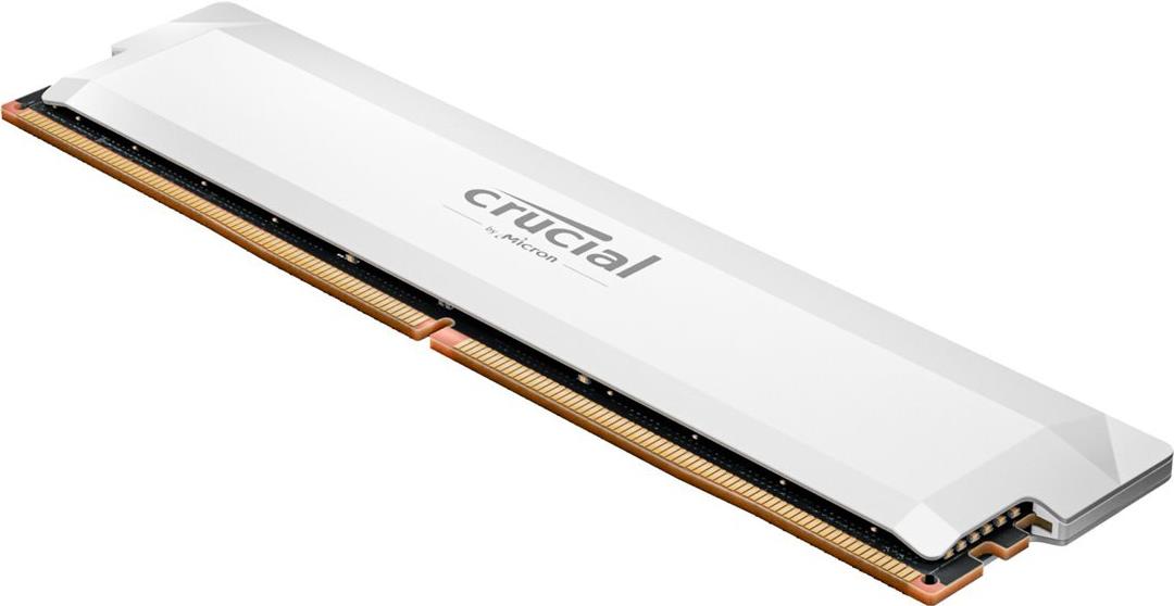Crucial Pro - Overclocking Edition - DDR5 - Modul - 16 GB - DIMM 288-PIN - 6400 MHz / PC5-51200 - CL38 - 1.35 V - ungepuffert - non-ECC - weiß (CP16G64C38U5W) von Crucial
