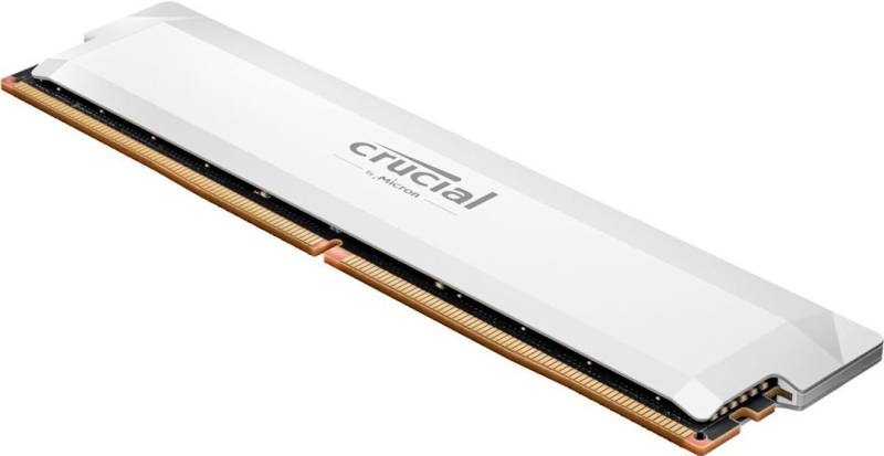 Crucial Pro - Overclocking Edition - DDR5 - Modul - 16 GB - DIMM 288-PIN - 6400 MHz / PC5-51200 - CL38 - 1.35 V - ungepuffert - non-ECC - weiß (CP16G64C38U5W) von Crucial