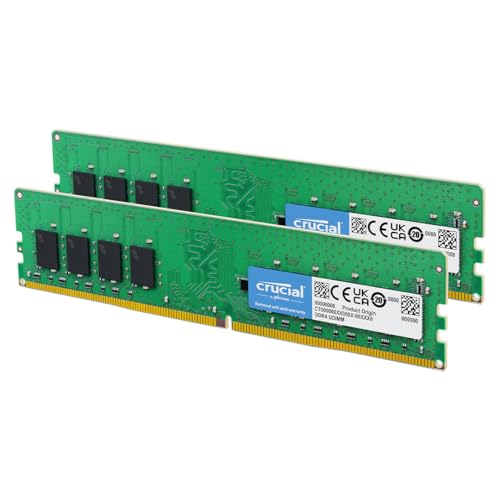 Crucial RAM 8GB (2x4GB) DDR4 2400MHz CL17 Desktop Arbeitsspeicher Kit CT2K4G4DFS824A von Crucial