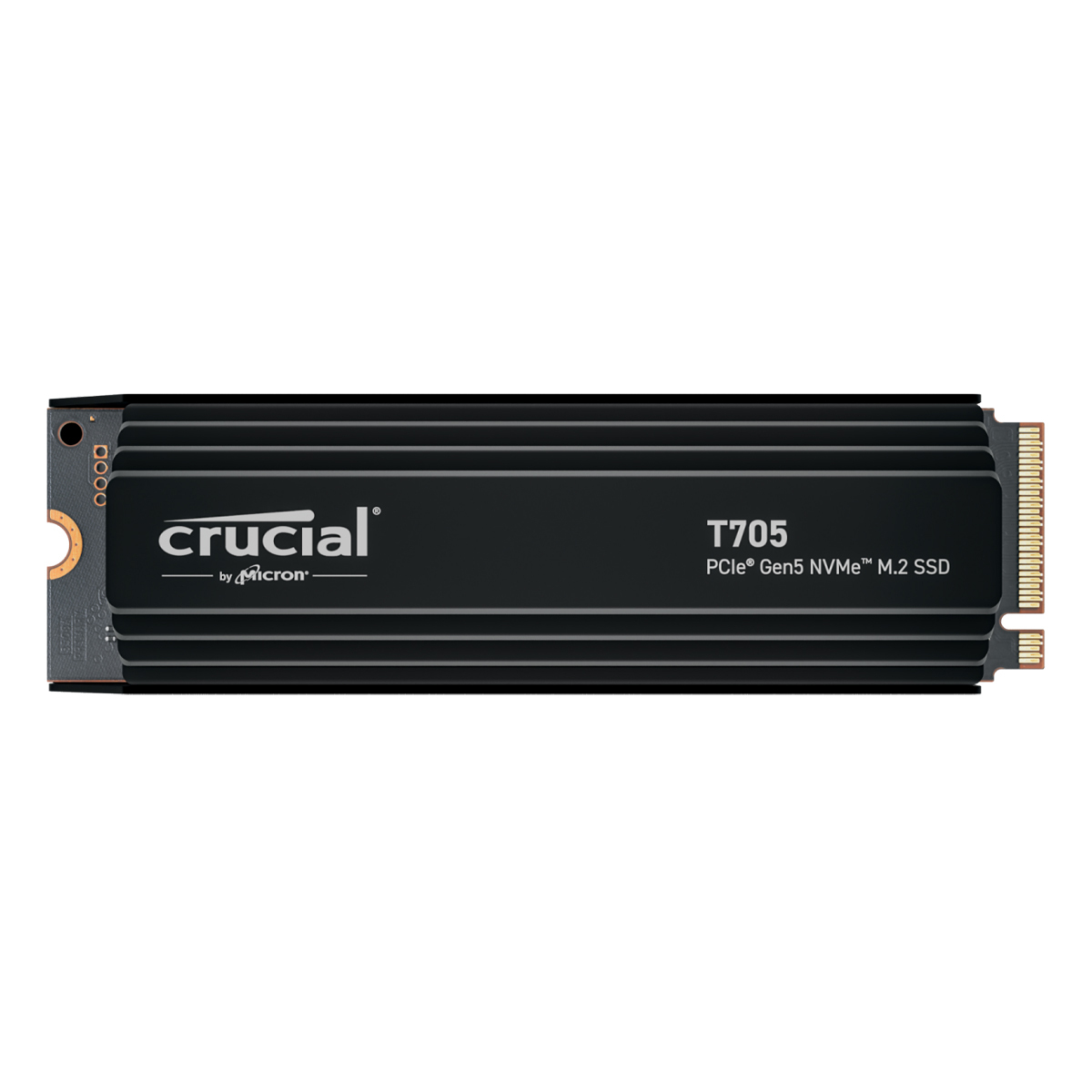 Crucial T705 SSD mit Kühlkörper 4TB M.2 PCIe Gen5 NVMe Internes Solid-State-Module von Crucial