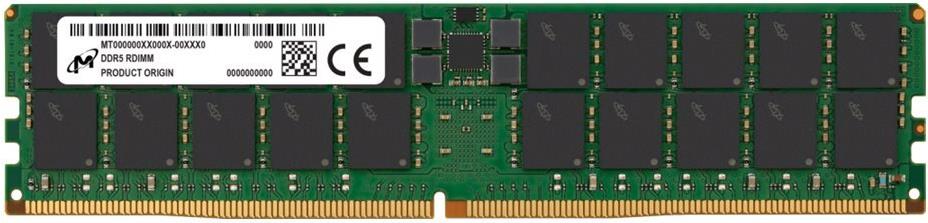 Micron - DDR5 - Modul - 128 GB - DIMM 288-PIN - 5600 MHz / PC5-44800 - CL46 - registriert (MTC40F2047S1RC56BB1R) von Crucial