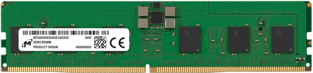 Micron - DDR5 - Modul - 16 GB - DIMM 288-PIN - 5600 MHz / PC5-44800 - CL46 - 1.1 V - registriert - ECC (MTC10F1084S1RC56BR) von Crucial