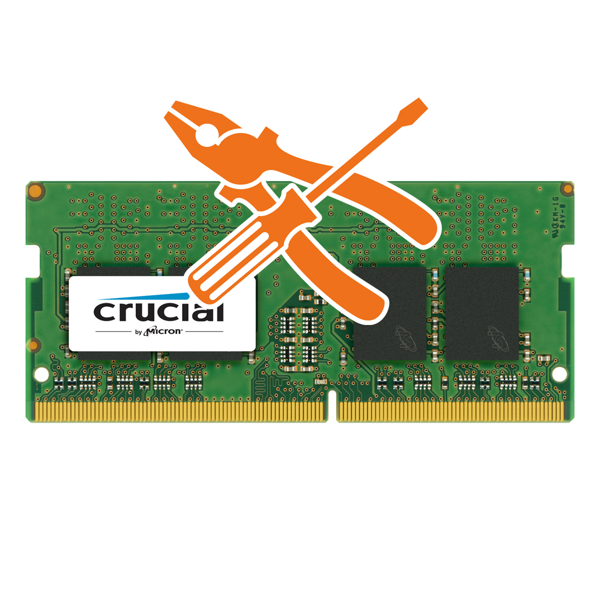 Upgrade auf 16GB RAM mit 2x 8GB DDR4-2666 Crucial SO-DIMM Arbeitsspeicher von Crucial