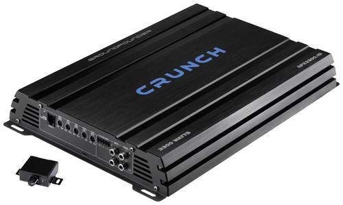 Crunch GPX3300.1D 1-Kanal Digital Endstufe 3300W Lautstärke-/Bass-/Höhen-Regelung Passend für (Au von Crunch