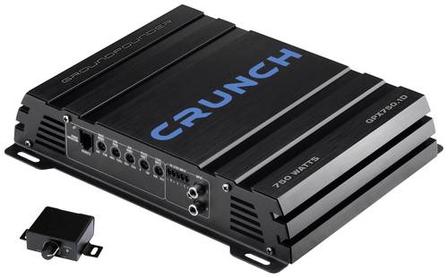 Crunch GPX750.1D 1-Kanal Digital Endstufe 750W Lautstärke-/Bass-/Höhen-Regelung Passend für (Auto von Crunch