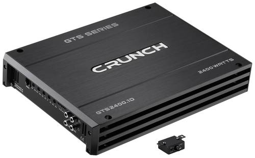 Crunch GTS2400.1D 1-Kanal Digital Endstufe 2400W Lautstärke-/Bass-/Höhen-Regelung Passend für (Au von Crunch