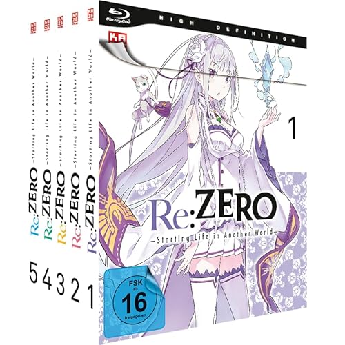 Re:ZERO - Starting Life in Another World - Staffel 1 - Gesamtausgabe - Bundle - Vol.1-5 - [Blu-ray] von Crunchyroll GmbH