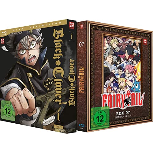 Black Clover - Staffel 1 - Vol.1 - [Blu-ray] & Fairy Tail - TV-Serie - Vol.7 - [Blu-ray] von Crunchyroll