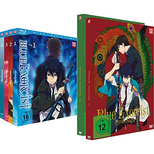 Blue Exorcist - Staffel 1 - Gesamtausgabe - Bundle - Vol.1-4 - [Blu-ray] & Blue Exorcist: Kyoto Saga - Staffel 2 - Gesamtausgabe - Bundle - Vol.1-4 - [DVD] von Crunchyroll