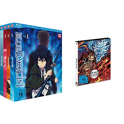 Blue Exorcist - Staffel 1 - Gesamtausgabe - Bundle - Vol.1-4 - [Blu-ray] & Demon Slayer - Staffel 1 - Vol.4 - [Blu-ray] von Crunchyroll