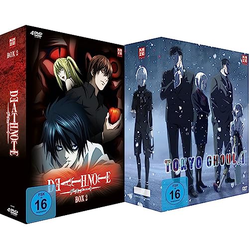 Death Note - Box 2 - [DVD] & Tokyo Ghoul: Root A - Staffel 2 - Gesamtausgabe - [DVD] von Crunchyroll