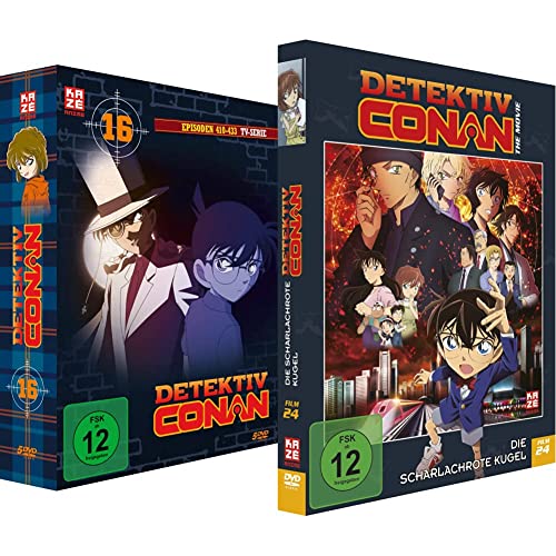 Detektiv Conan - TV-Serie - Vol.16 - [DVD] & Detektiv Conan: Die scharlachrote Kugel - 24. Film - [DVD] Limited Edition von Crunchyroll