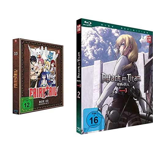 Fairy Tail - TV-Serie - Vol.3 - [Blu-ray] & Attack on Titan - Staffel 3 - Vol.2 - [Blu-ray] von Crunchyroll