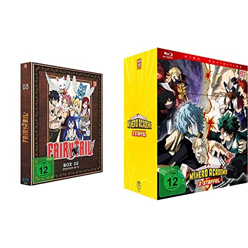 Fairy Tail - TV-Serie - Vol.3 - [Blu-ray] & My Hero Academia - Staffel 3 - Vol.1 - [Blu-ray] mit Sammelschuber von Crunchyroll