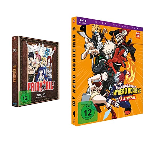 Fairy Tail - TV-Serie - Vol.3 - [Blu-ray] & My Hero Academia - Staffel 3 - Vol.4 - [Blu-ray] von Crunchyroll