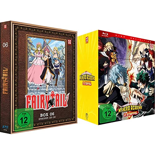 Fairy Tail - TV-Serie - Vol.6 - [Blu-ray] & My Hero Academia - Staffel 3 - Vol.1 - [Blu-ray] mit Sammelschuber von Crunchyroll