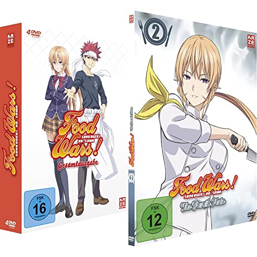 Food Wars! Shokugeki no Soma - Gesamtausgabe - Staffel 1 - [DVD] Relaunch & Food Wars! The Fourth Plate - Staffel 4 - Vol.2 - [DVD] von Crunchyroll