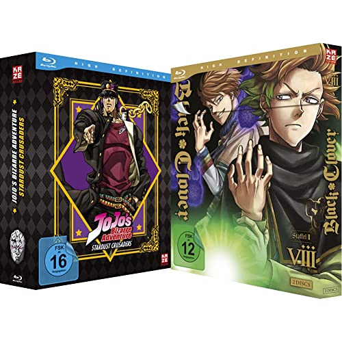 Jojo's Bizarre Adventure - Staffel 2 - Vol.1 - mit Sammelschuber [Blu-ray] & Black Clover - Staffel 2 - Vol.8 - [Blu-ray] von Crunchyroll