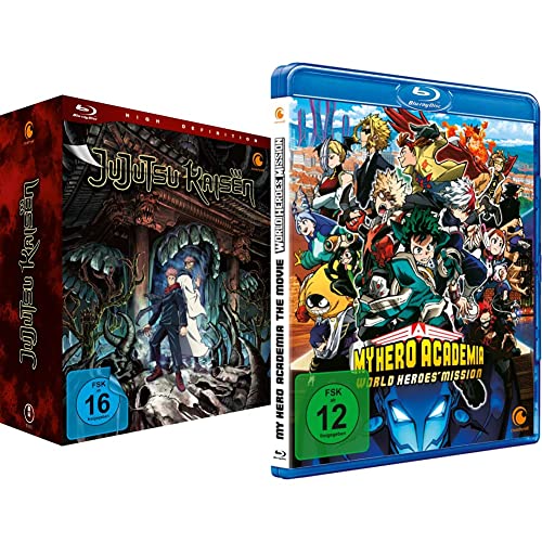 Jujutsu Kaisen - Staffel 1 - Vol.1 - [Blu-ray] mit Sammelschuber & My Hero Academia - The Movie: World Heroes' Mission [Blu-ray] von Crunchyroll