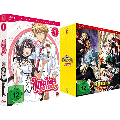 Maid-sama - Gesamtausgabe - Vol. 1 - [Blu-ray] & My Hero Academia - Staffel 3 - Vol.1 - [Blu-ray] mit Sammelschuber von Crunchyroll