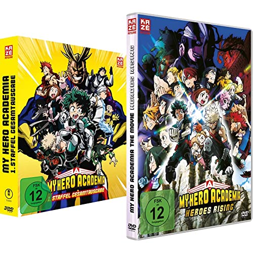 My Hero Academia - Staffel 1 - Gesamtausgabe - [DVD] Deluxe Edition & My Hero Academia: Heroes Rising - The Movie - [DVD] von Crunchyroll