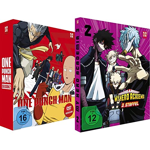 One Punch Man - Staffel 2 - Vol. 1 - [DVD] mit Sammelschuber & My Hero Academia - Staffel 3 - Vol.2 - [DVD] von Crunchyroll