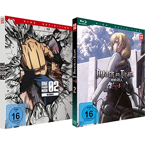 One Punch Man - Staffel 2 - Vol. 2 - [Blu-ray] & Attack on Titan - Staffel 3 - Vol.2 - [Blu-ray] von Crunchyroll