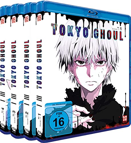 Tokyo Ghoul - Staffel 1 - Gesamtausgabe - Bundle - Vol. 1-4 - [Blu-ray] von Crunchyroll