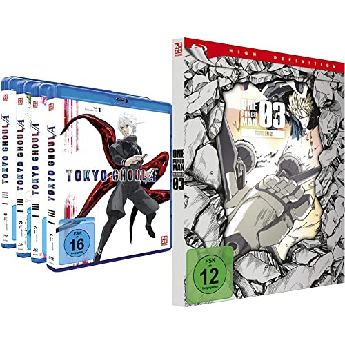 Tokyo Ghoul: Root A - Staffel 2 - Gesamtausgabe - Bundle - Vol. 1-4 - [Blu-ray] & One Punch Man - Staffel 2 - Vol. 3 - [Blu-ray] von Crunchyroll