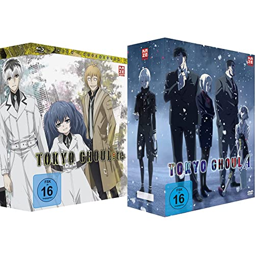 Tokyo Ghoul: re - Staffel 3 - Gesamtausgabe - Box 1 - [Blu-ray] & Tokyo Ghoul: Root A - Staffel 2 - Gesamtausgabe - [DVD] von Crunchyroll