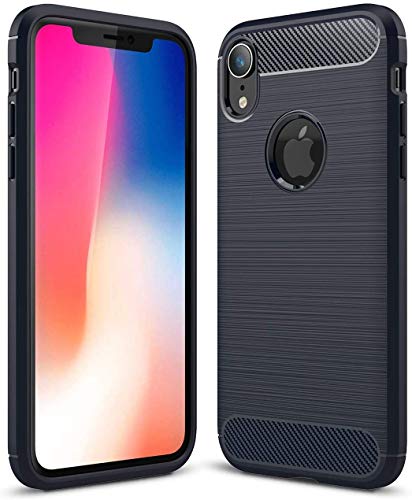 Cruzerlite für iPhone XR hülle, Kohlefaser Textur Design Abdeckung Anti-Scratch Stoßdämpfung Schutzhülle für iPhone XR Case 6.1" (Blue) von Cruzerlite