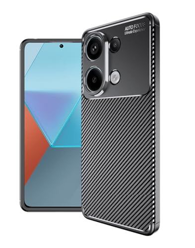 Cruzerlite Compatible with Xiaomi Redmi Note 13 hülle, Carbon Fiber Texture Design Shock Absorption Schutzhülle Designed for Xiaomi Redmi Note 13 4G Case (2024) (Carbon Black) von Cruzerlite