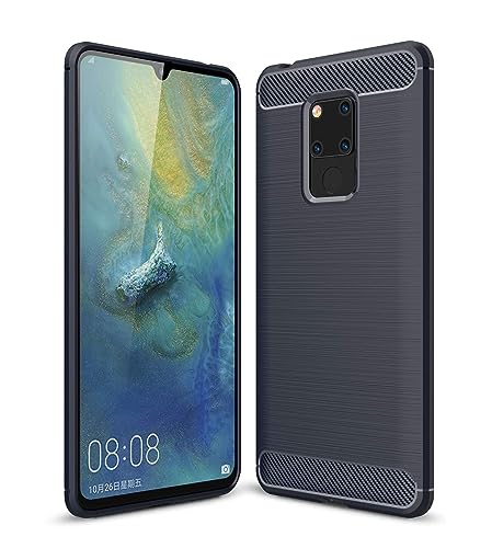Cruzerlite Case für Huawei Mate 20X hülle, Carbon Fiber Shock Absorption Slim TPU Cover Schutzhülle für Huawei Mate 20X Case (Blue) von Cruzerlite