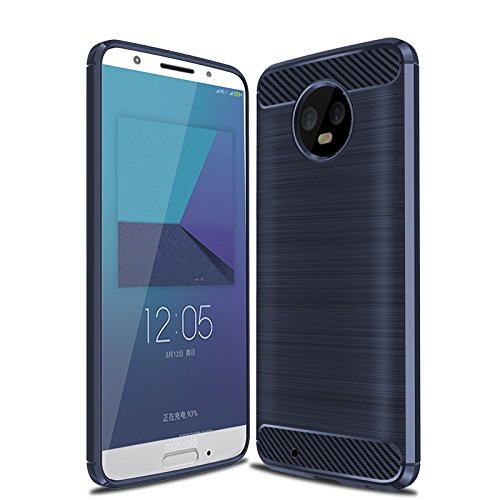 Cruzerlite Moto G6 hülle, Moto G6 Schutzhülle, Carbon Fiber Shock Absorption Slim Case for Moto G6/Motorola G6 (Blue) von Cruzerlite