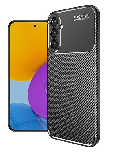 Cruzerlite Samsung Galaxy A54 hülle, Carbon Fiber Texture Design Shock Absorption Schutzhülle für Samsung Galaxy A54 5G hülle (Carbon Black) von Cruzerlite