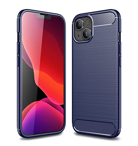 Cruzerlite iPhone 14 Plus hülle, Carbon Fiber Texture Design Cover Anti-Scratch Shock Absorption iPhone 14 Plus Case Schutzhülle für iPhone 14 Plus (2022) (Blue) von Cruzerlite