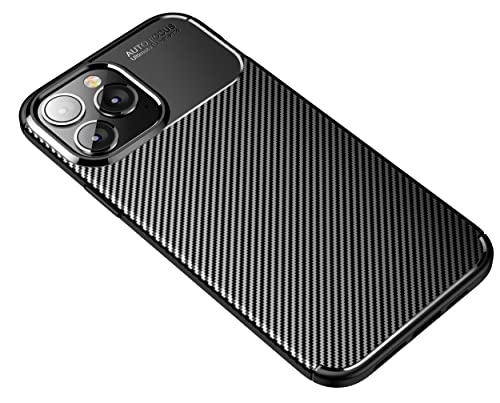 Cruzerlite Case für iPhone 14 Pro Max: Carbon Fiber Texture Design, Anti-Scratch, Shock Absorption, TPU Material, Slim Case in Carbon Black von Cruzerlite