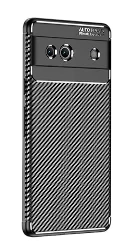 Cruzerlite Google Pixel 7a hülle, Carbon Fiber Texture Design Shock Absorption Schutzhülle für Google Pixel 7a 5G hülle (2023) (Carbon Black) von Cruzerlite