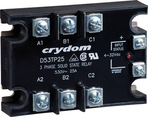 Crydom Halbleiterrelais D53TP50D 50A Schaltspannung (max.): 530 V/AC Nullspannungsschaltend 1St. von Crydom