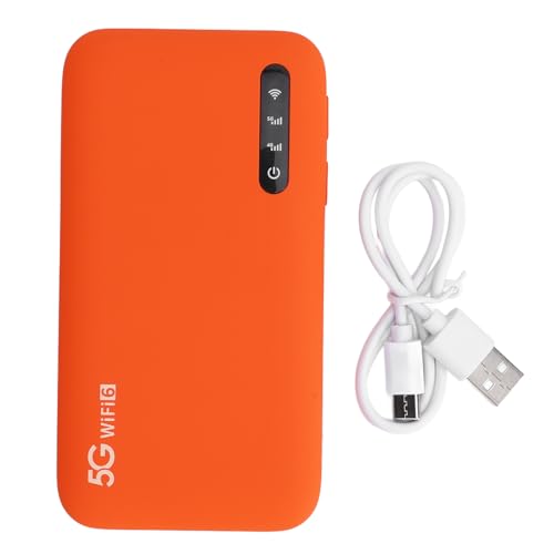 5G IP67 High Speed ​​Travel Mobile Hotspot, Support 5G-, CA-, 4G- und 3G -Bänder, 16 Geräte, 6100 -mAh -Akku -Doppelband -WiFi 6 -Router mit SIM -Kartensteckplatz, Zuverlässige von Cryfokt