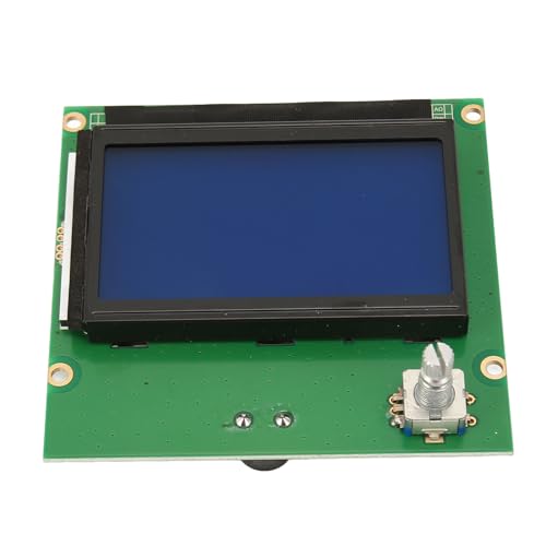 Cryfokt 3D-Druckerteile LCD-Bildschirmplatine, 3D-Drucker Reprap Smart Controller 12864 LCD-Display mit Flachbandkabel, DIY LCD-Steuermodul für 3D-Druckerteile der Ender 3 PRO-Serie von Cryfokt