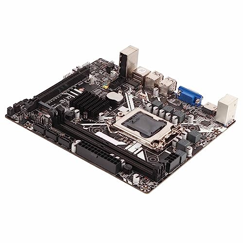 M ATX Motherboard, Gigabit Netzwerkkarte H310B Motherboard 4K HD Videoausgang All Solid State Capacitor SATA3.0 High Speed Interface DDR4 Speicher für Desktop von Cryfokt