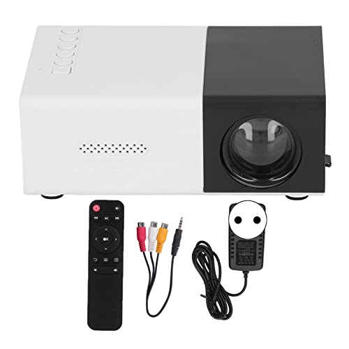 Miniprojektor mit Diffuser Reflexionsabbildung, Eingebauten Lautsprechern, Tragbarer Filmprojektor 1080P, Heimkino-Filmtelefonprojektor Kompatibel mit IOS Android TV Stick von Cryfokt