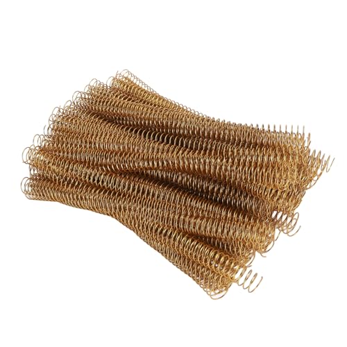 Spiralbindespule, 19 mm, 4:1-Teilung, 48-Spulenbindungsrücken, 170 Blatt Kapazität, 100 Kunststoffkämme, 360 Grad drehbar, A4-Größe, Ingenieurmappen, Schwarz (Gold) von Cryfokt